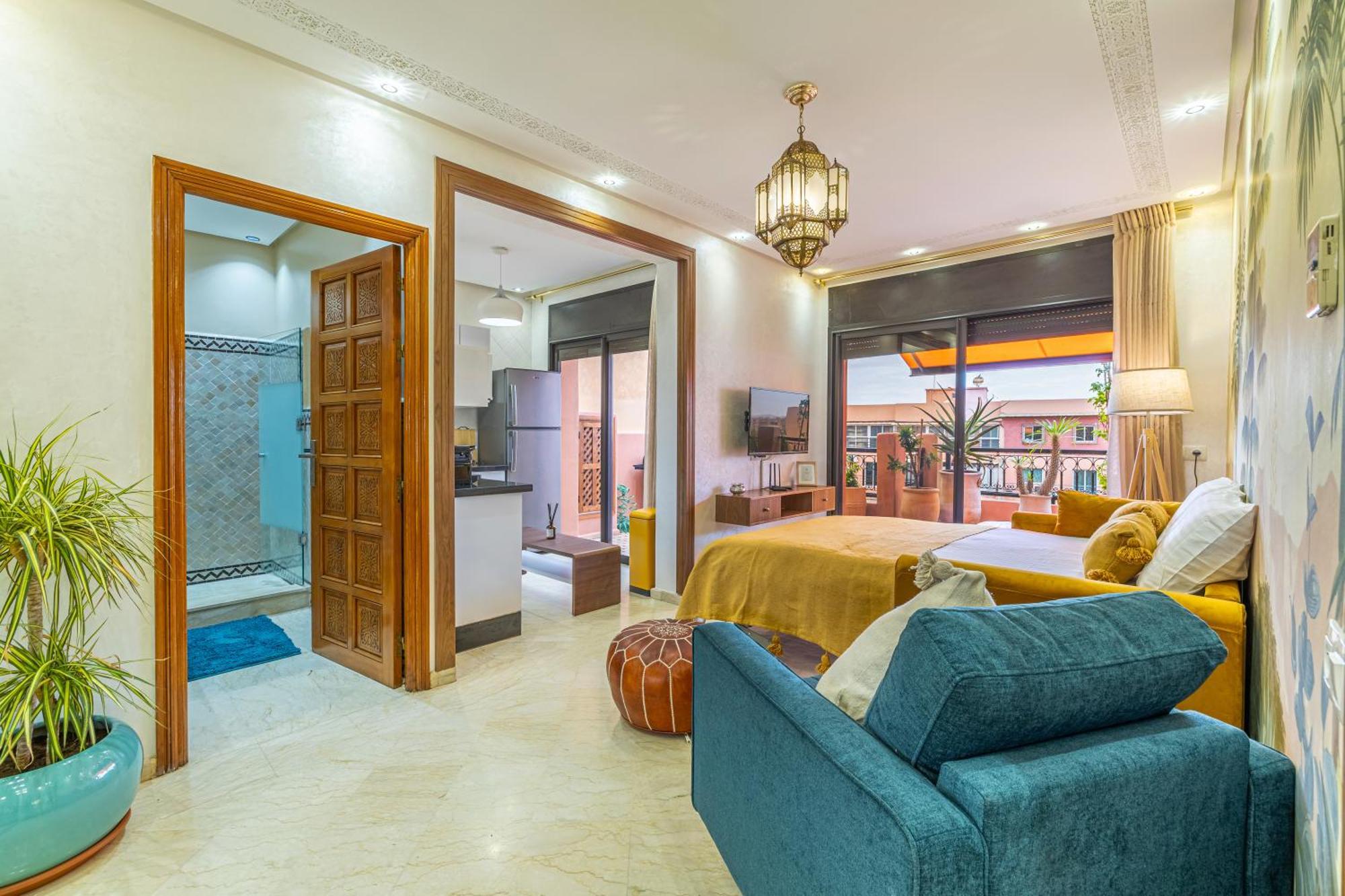 Le Jasmin - Appartement Authentique A Gueliz Marrakesh Bagian luar foto