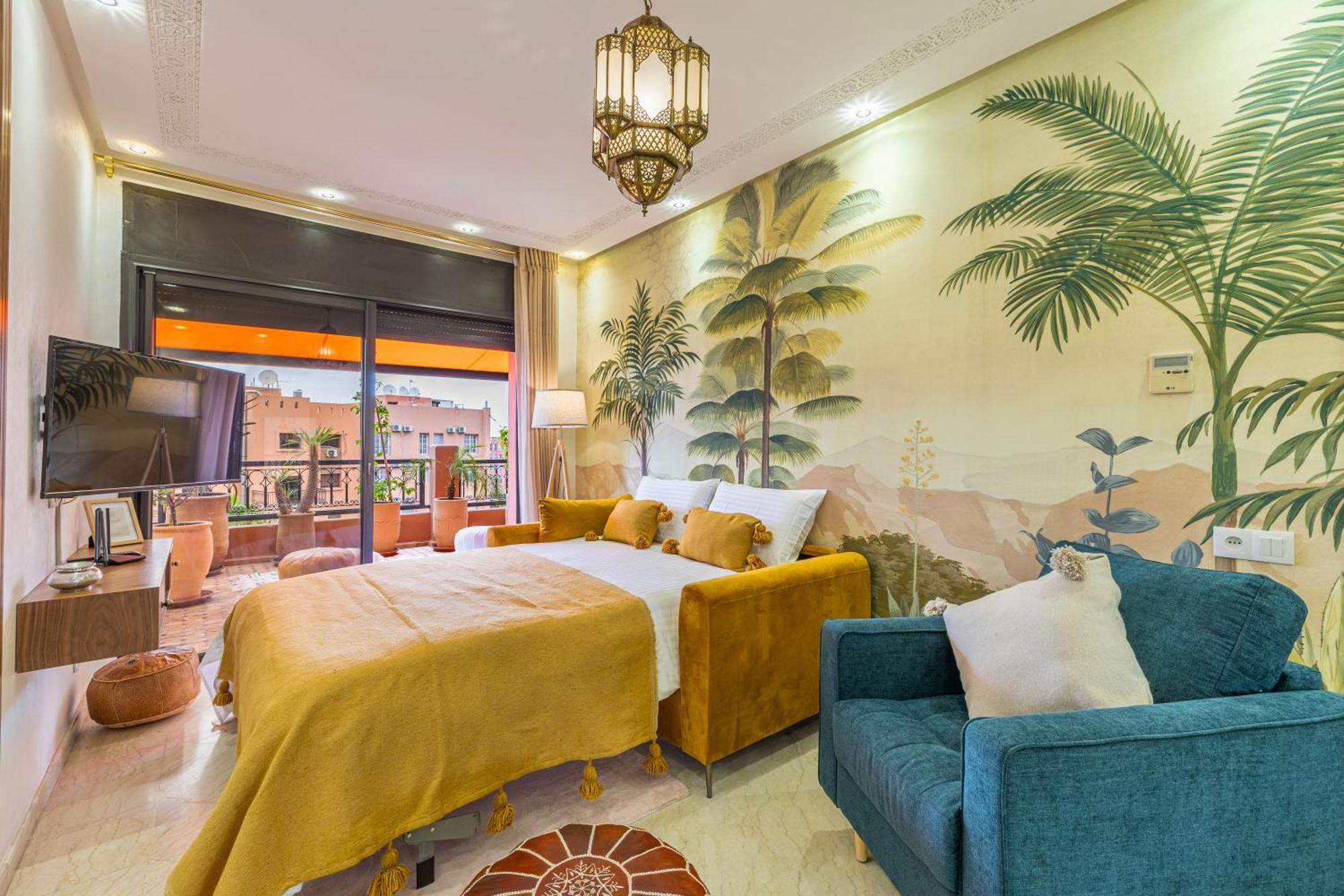 Le Jasmin - Appartement Authentique A Gueliz Marrakesh Bagian luar foto