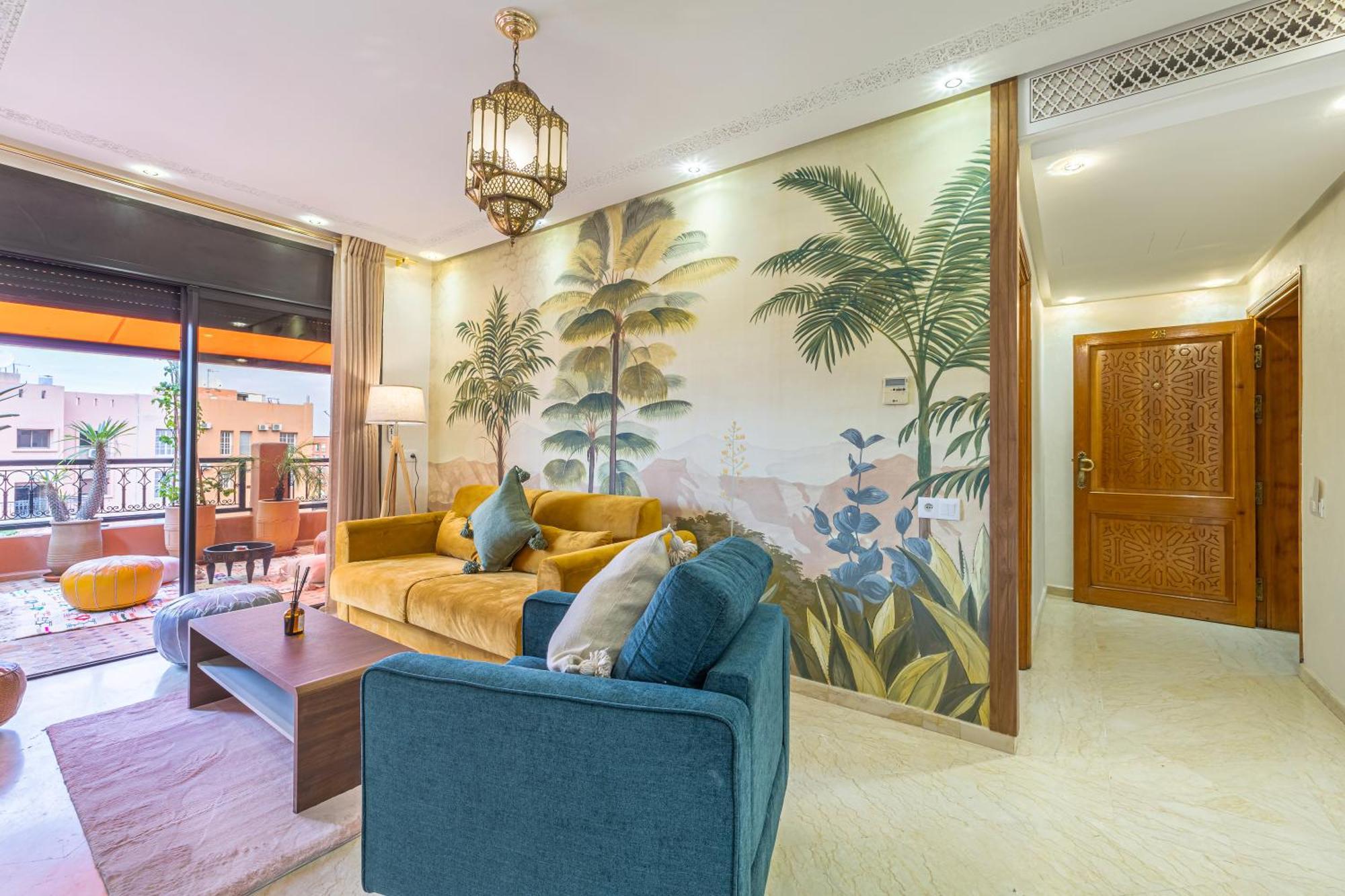 Le Jasmin - Appartement Authentique A Gueliz Marrakesh Bagian luar foto