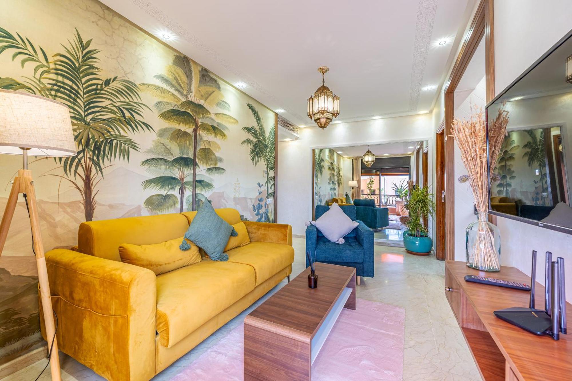 Le Jasmin - Appartement Authentique A Gueliz Marrakesh Bagian luar foto