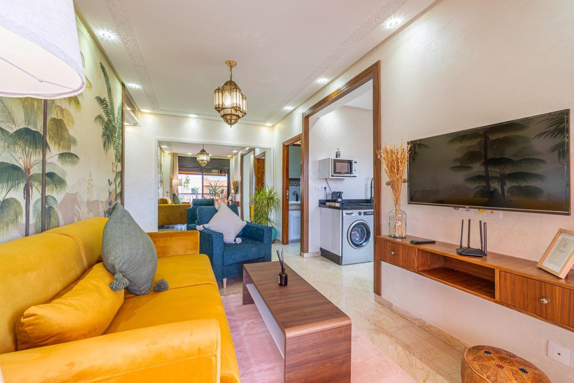 Le Jasmin - Appartement Authentique A Gueliz Marrakesh Bagian luar foto