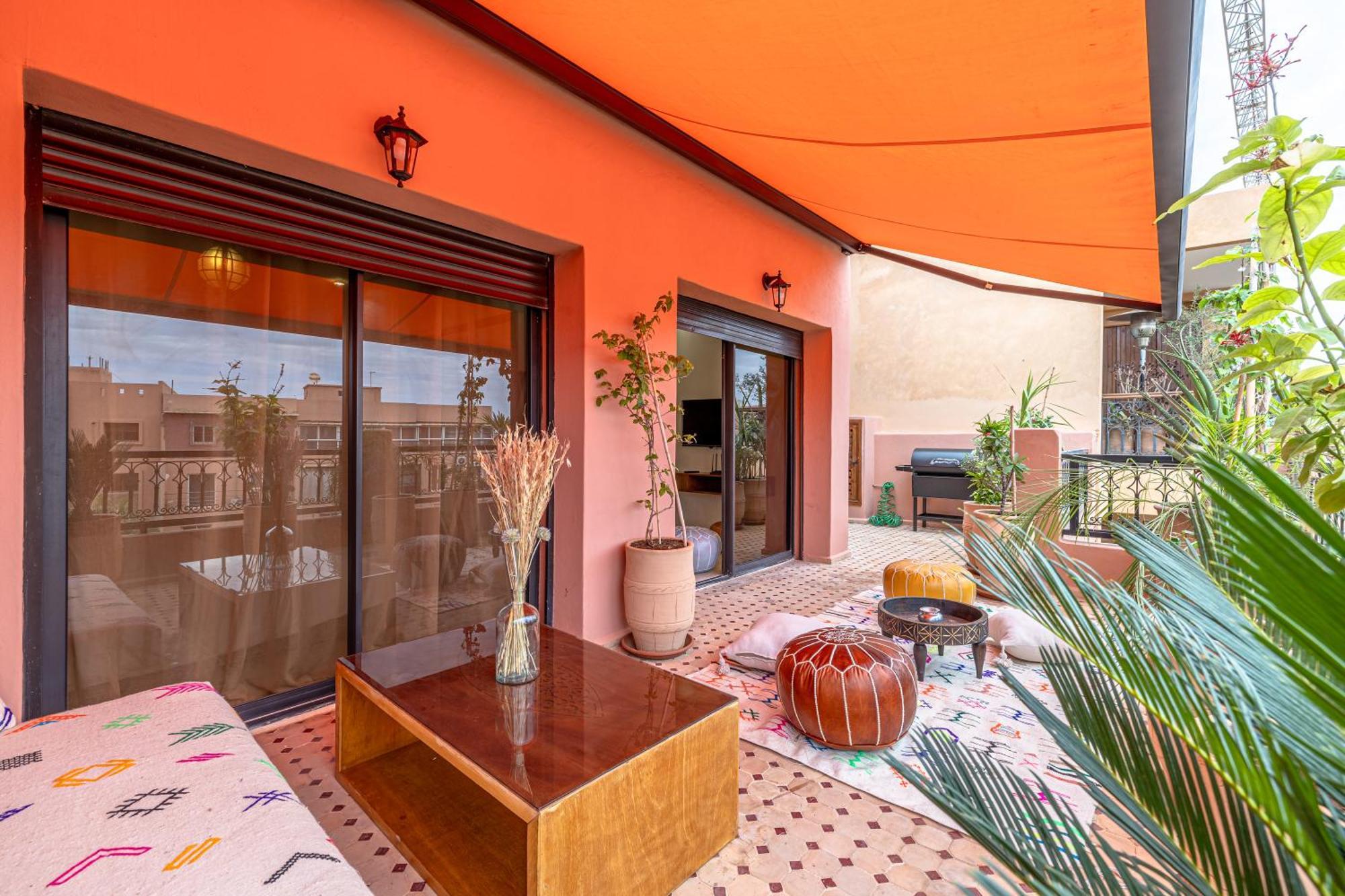 Le Jasmin - Appartement Authentique A Gueliz Marrakesh Bagian luar foto